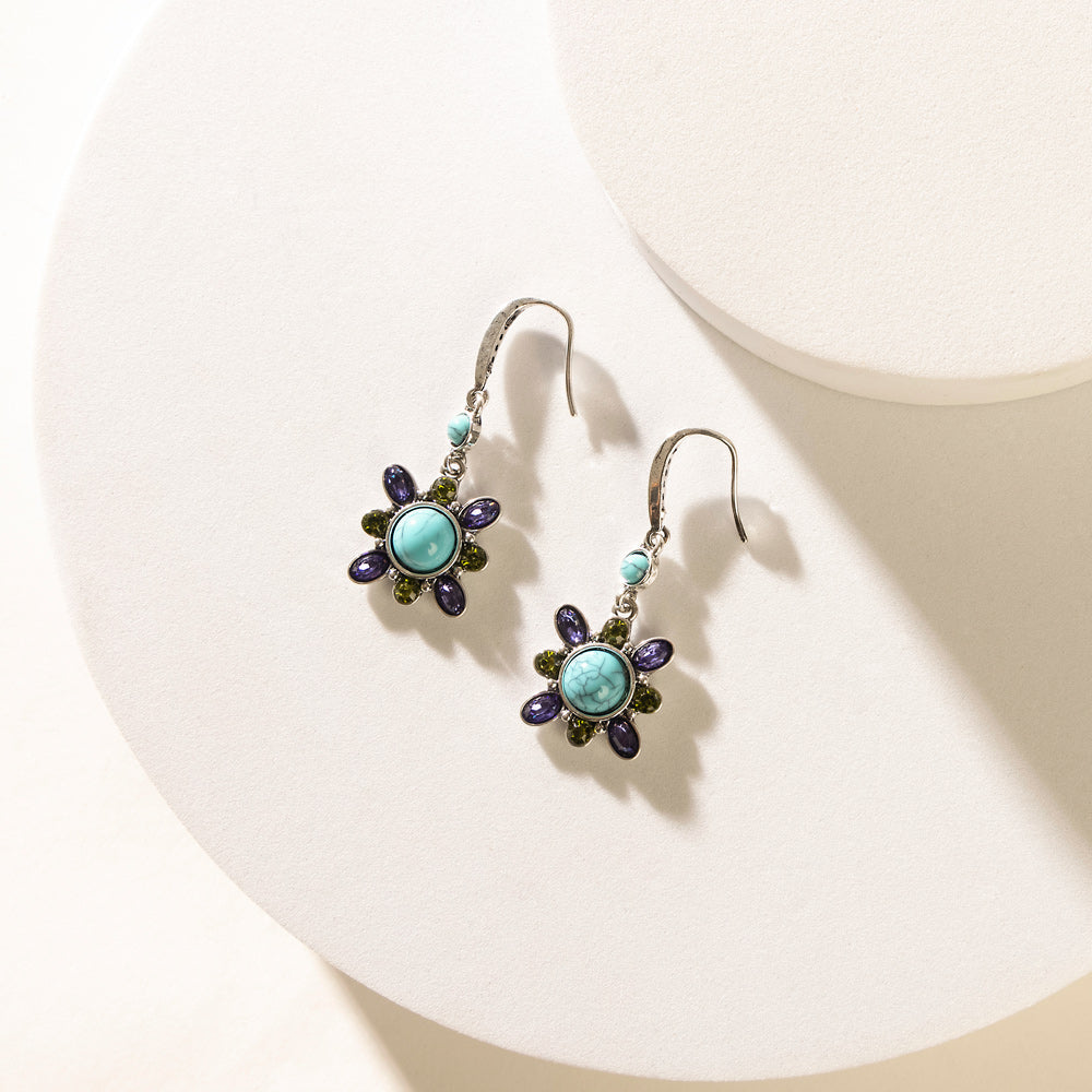 Calibri Trail Earrings In Blue - Myra USA