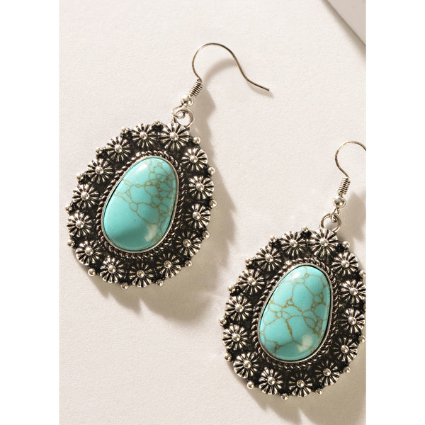 Lunare Light Earrings In Blue - Myra USA