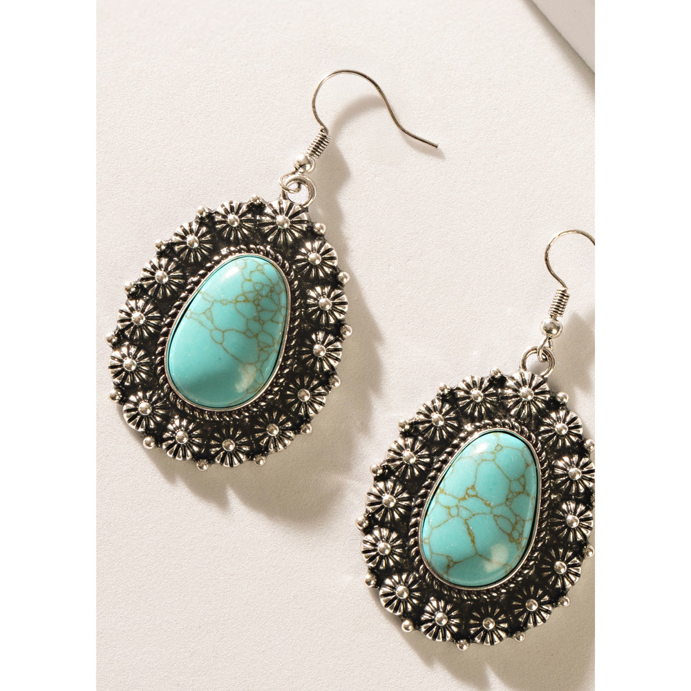 Lunare Light Earrings In Blue - Myra USA
