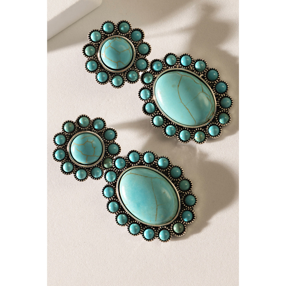 Windswept Mesa Earrings In Blue - Myra USA