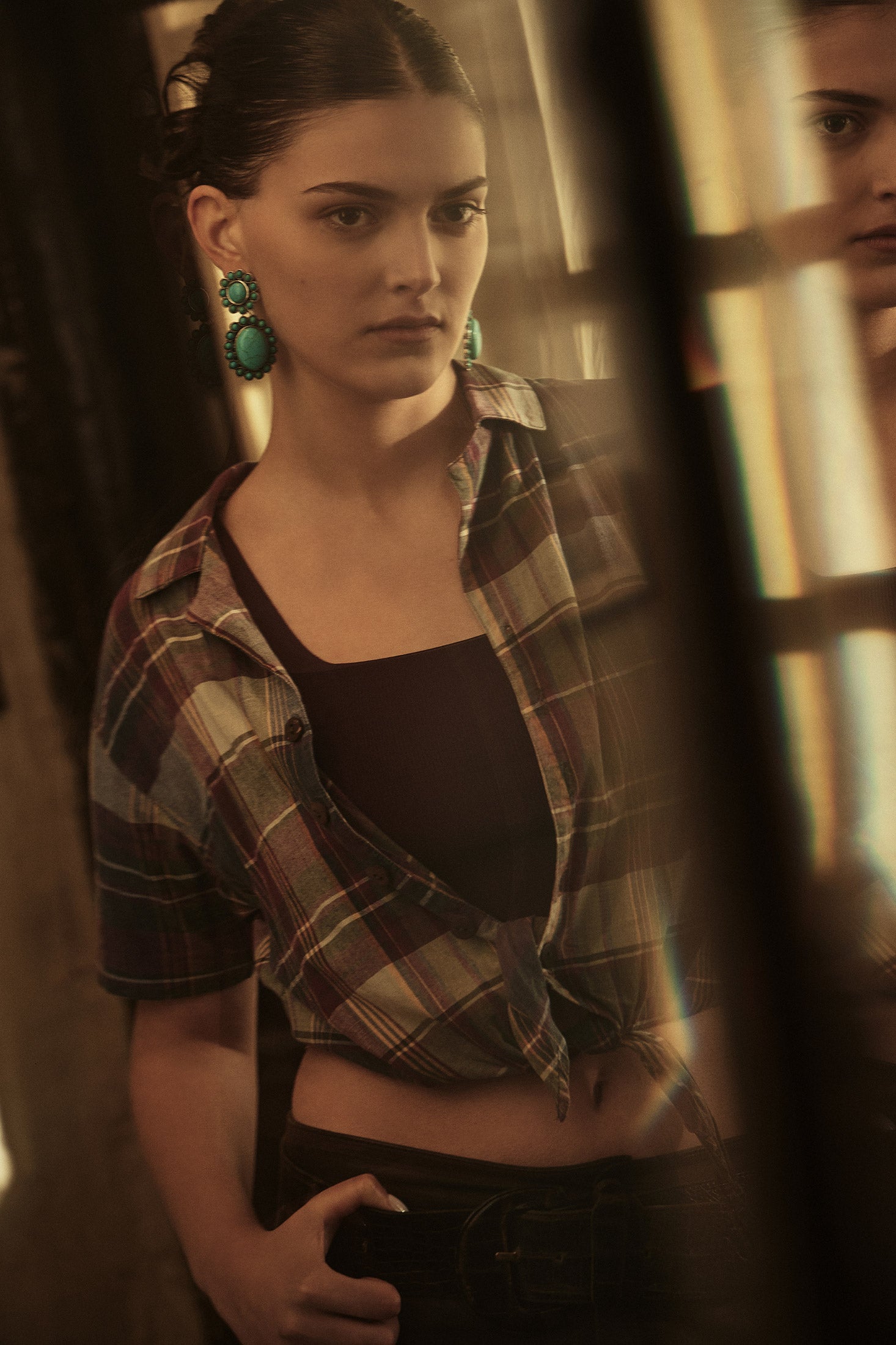 Windswept Mesa Earrings In Blue - Myra USA