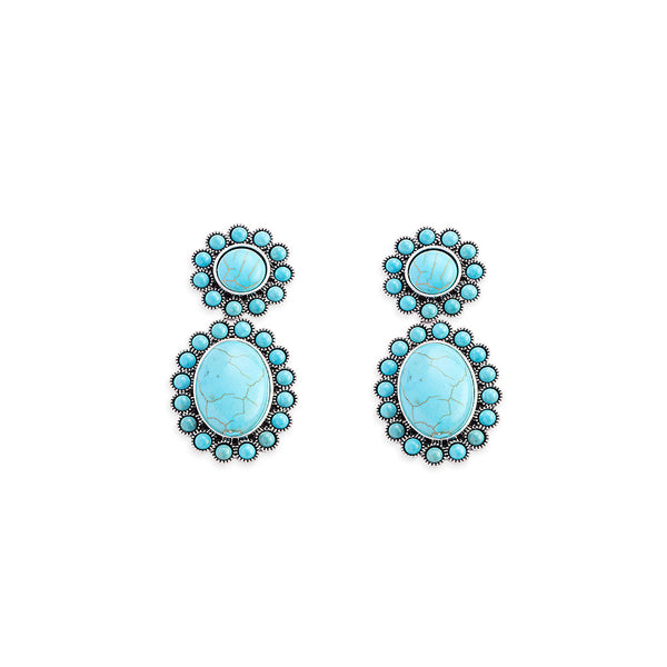 Windswept Mesa Earrings In Blue