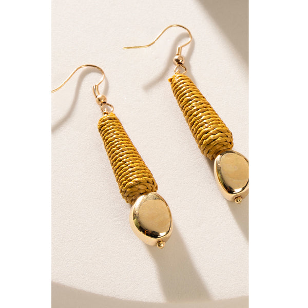 Shinning Nugget Wrapped Earrings In Gold - Myra USA