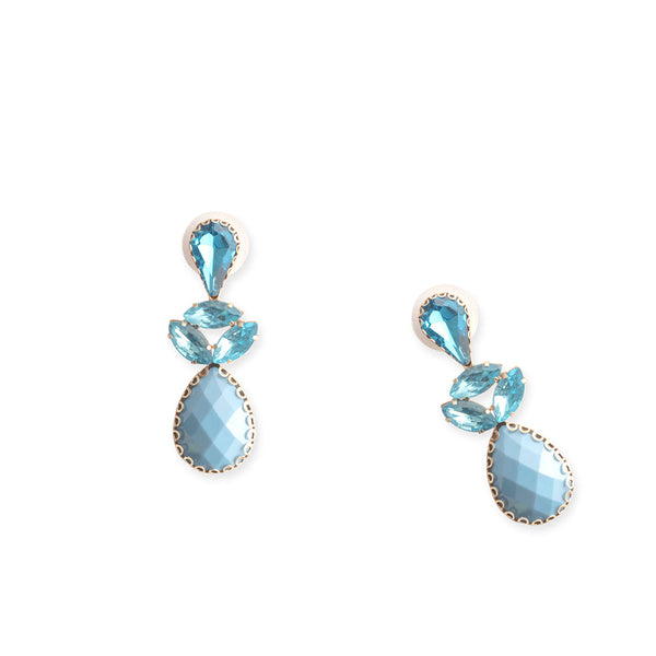 Bella in Blue Earrings  In Sky Blue - Myra USA