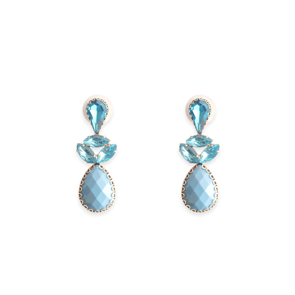 Bella in Blue Earrings  In Sky Blue - Myra USA