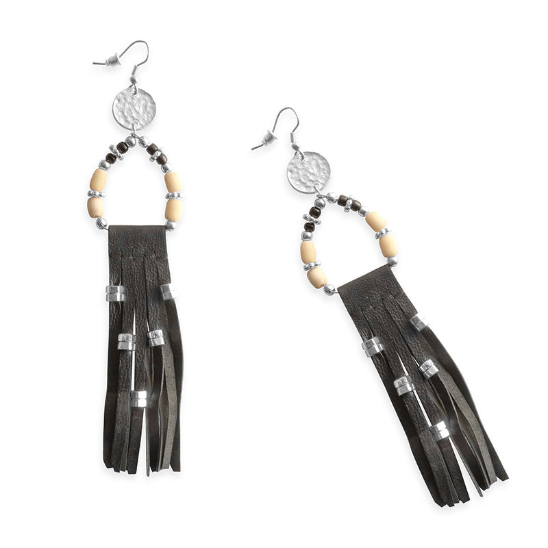 Midnight's Mystery Earrings In Black