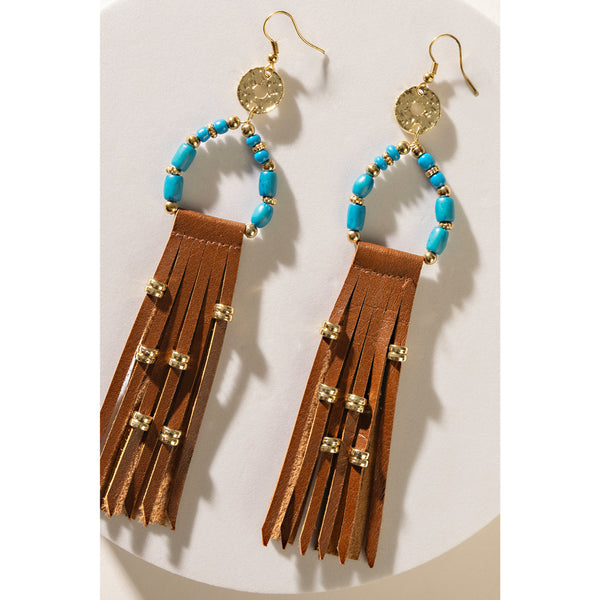 Midnight's Mystery Earrings In Brown - Myra USA