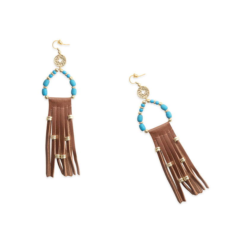 Midnight's Mystery Earrings In Brown