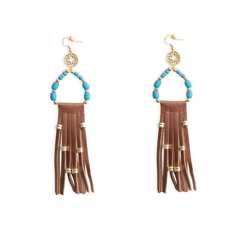 Midnight's Mystery Earrings In Brown