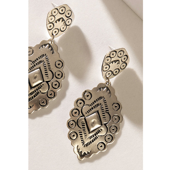 Antiqua Anne Earrings In Silver - Myra USA