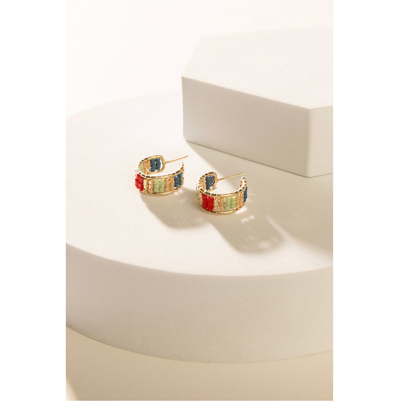 Gerramonda Bead Earrings In Red