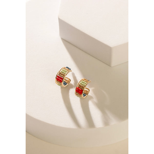 Gerramonda Bead Earrings In Red - Myra USA