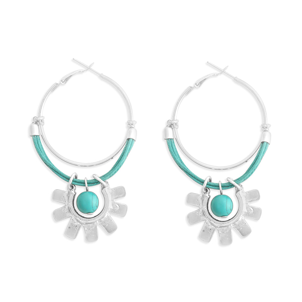 Sky Radiance Earrings In Blue - Myra USA