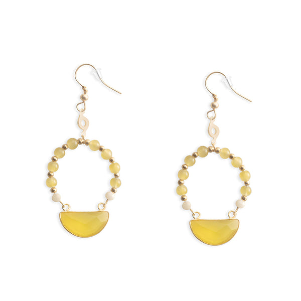 Shonanna Earrings In Yellow - Myra USA