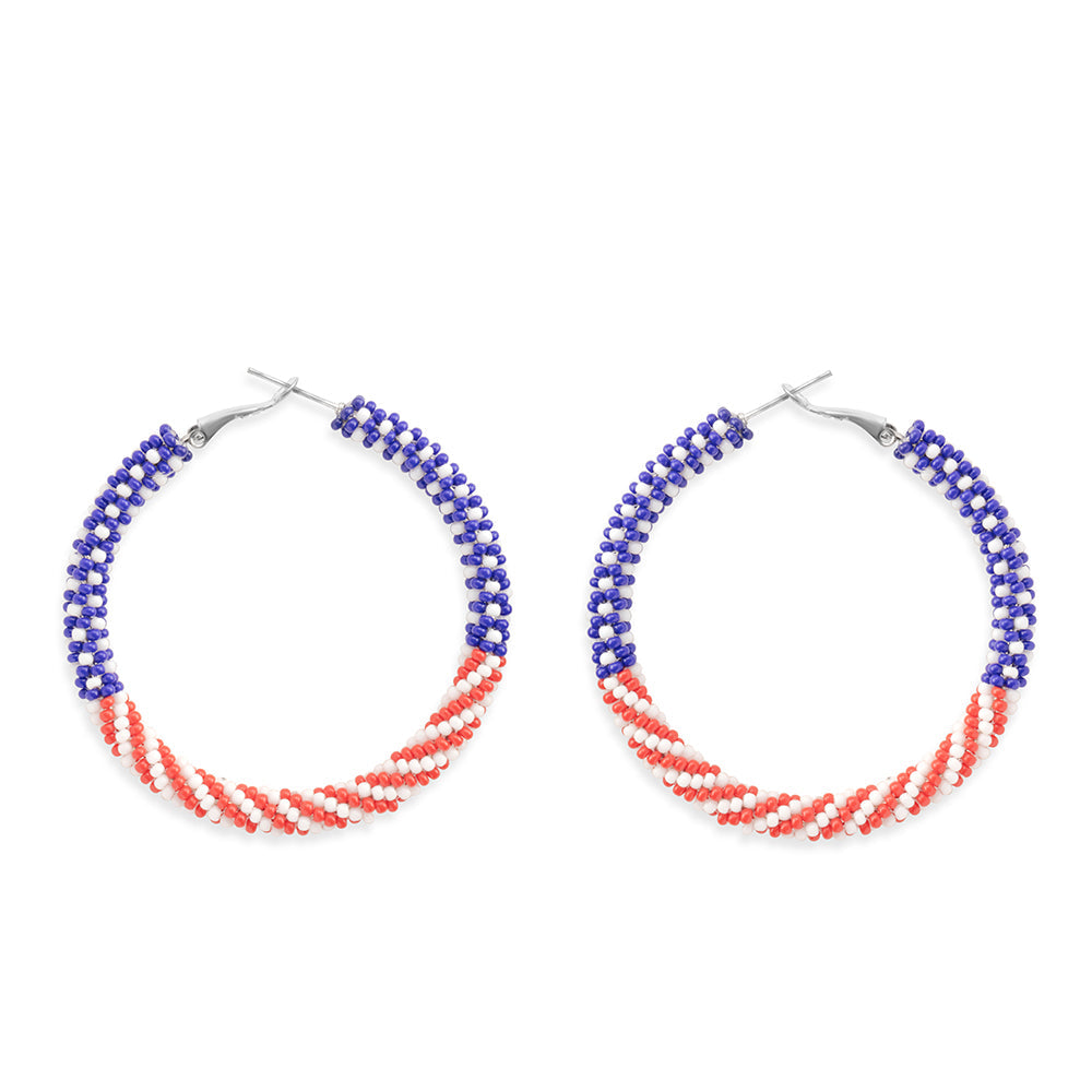 My Country 'Tis of Thee Earrings  In Multicolor - Myra USA