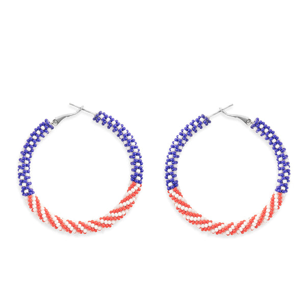 My Country 'Tis of Thee Earrings  In Multicolor - Myra USA
