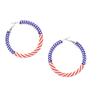 My Country 'Tis of Thee Earrings  In Multicolor - Myra USA