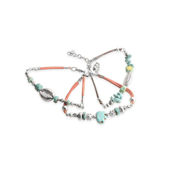 Treasures Large & Small Bracelet Trio - Myra USA