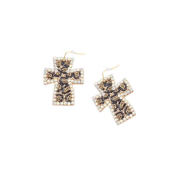 Faith, Always Beaded Earrings In Multicolor - Myra USA