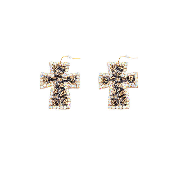 Faith, Always Beaded Earrings In Multicolor - Myra USA