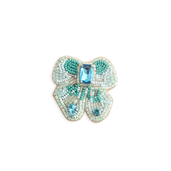 Forest Butterfly Brooch In Sky Blue - Myra USA