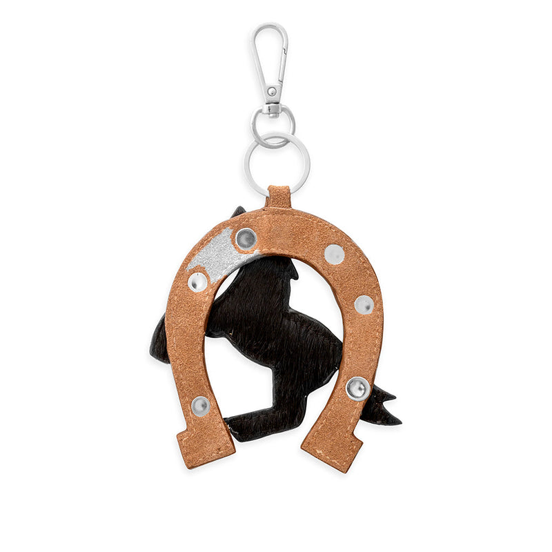 Lucky Pony Horseshoe Key Fob