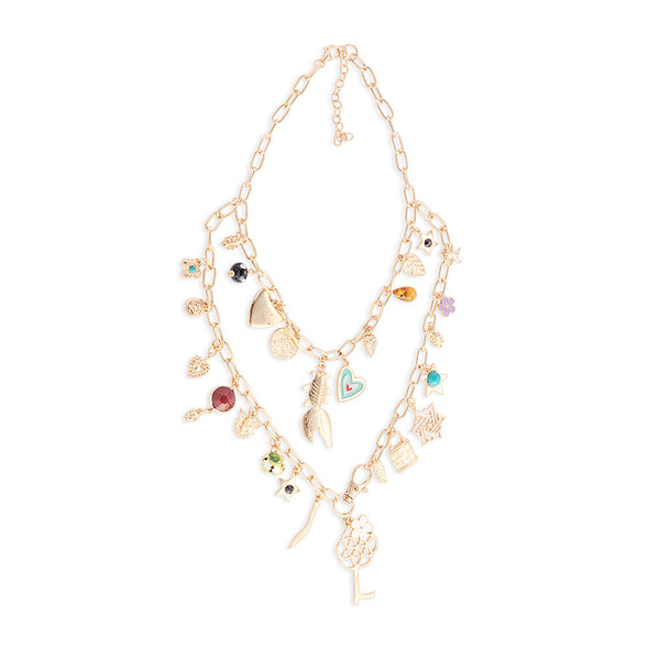 Flowers & More Charms Necklace - Myra USA