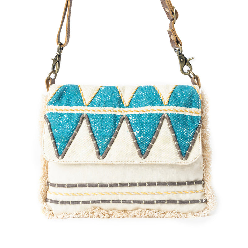 Teal Peaks Crossbody Bag