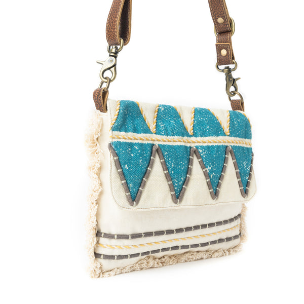 Teal Peaks Crossbody Bag