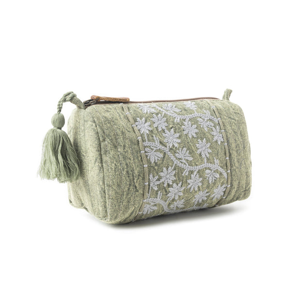 Bohemian Green Supreme Clutch Bag In Olive Green - Myra USA