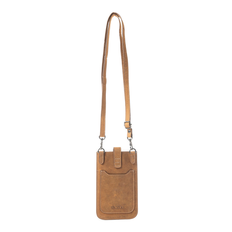 Golden Canyon Cell Phone Bag In Dark Brown