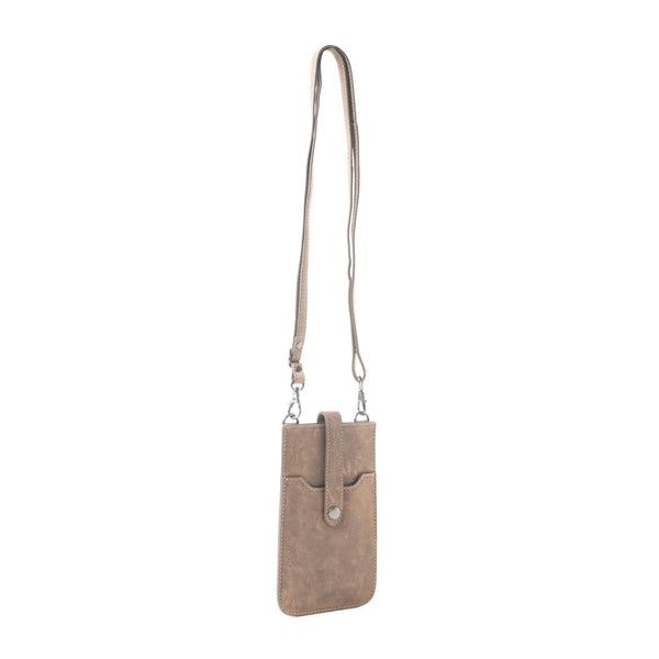 Golden Canyon Cell Phone Bag In Camel - Myra USA