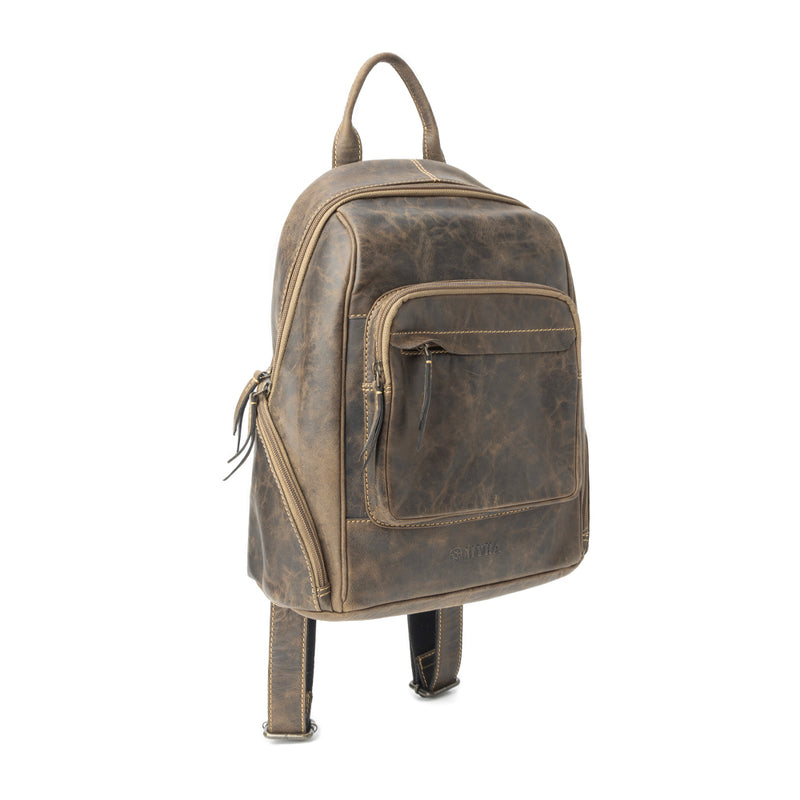 Mountain Range Backpack In Taupe