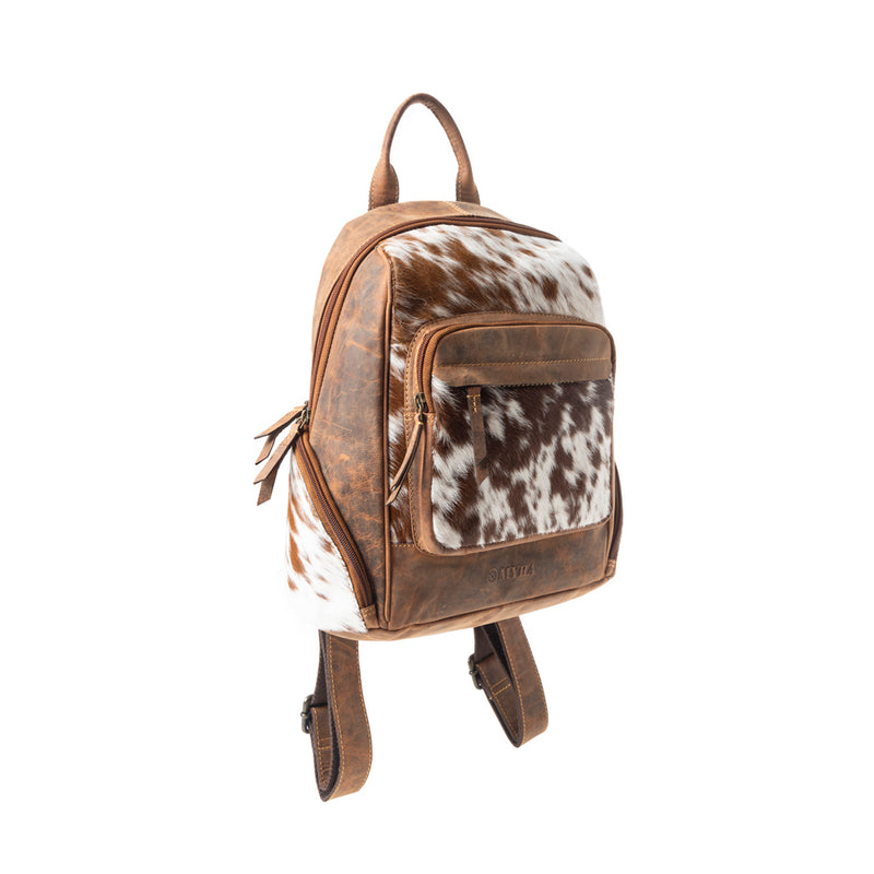 Mountain Range Backpack In Brown and White