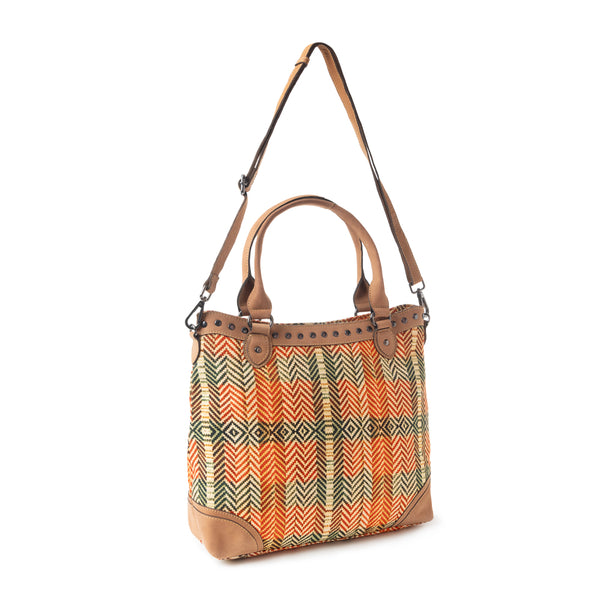 Harvest Chevron Carryall Tote Bag - Myra USA