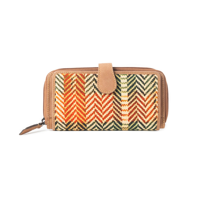 Harvest Chevron Wallet In Multicolor