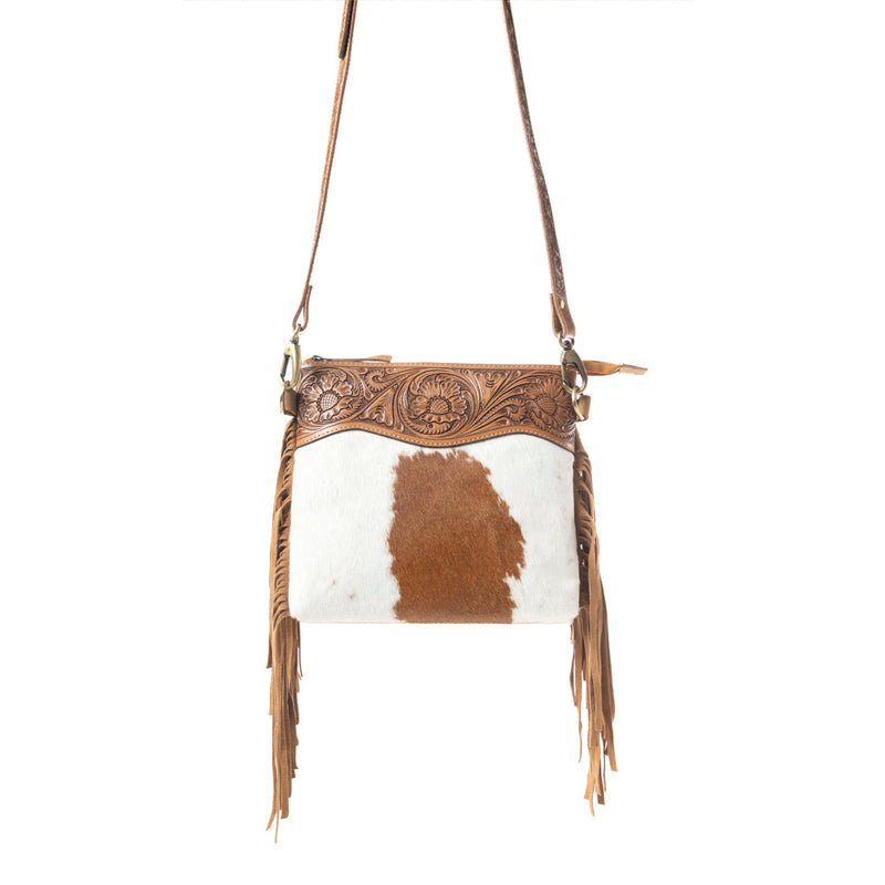 Western Meadows Crossbody Bag In Brown