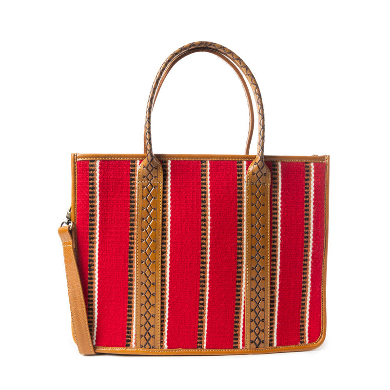 Coachroom Stripes Shoulder Bag In Red