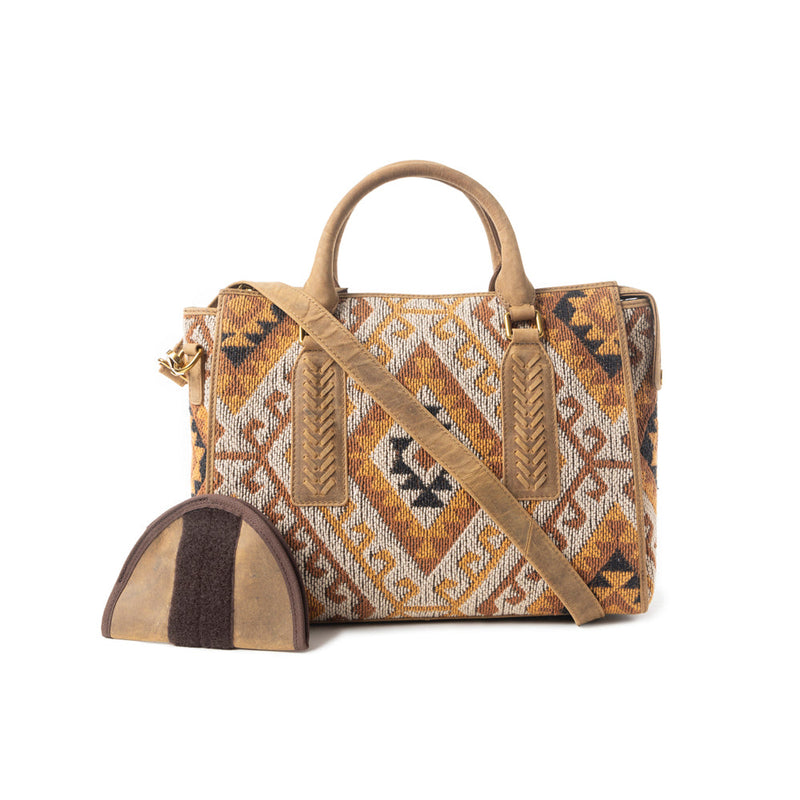 Amber Mesa Concealed Carry Handbag In Beige