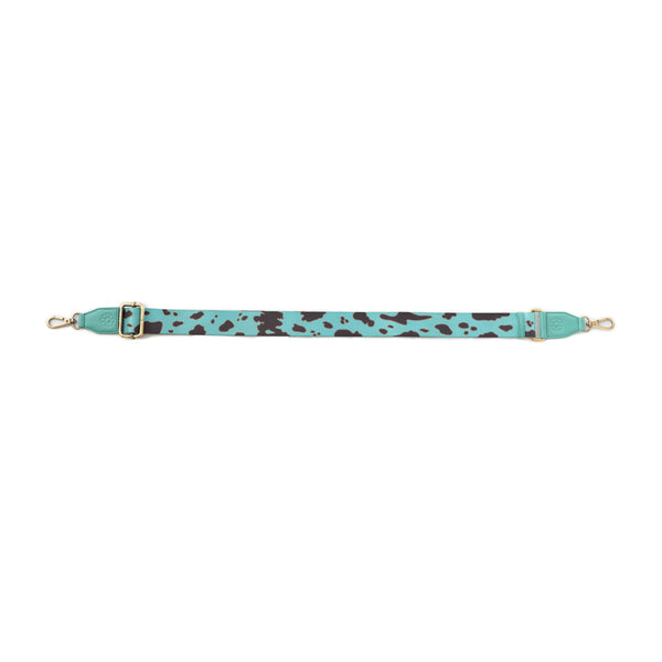 Prairie Sage Spotted Accessory Strap In Turquoise - Myra USA