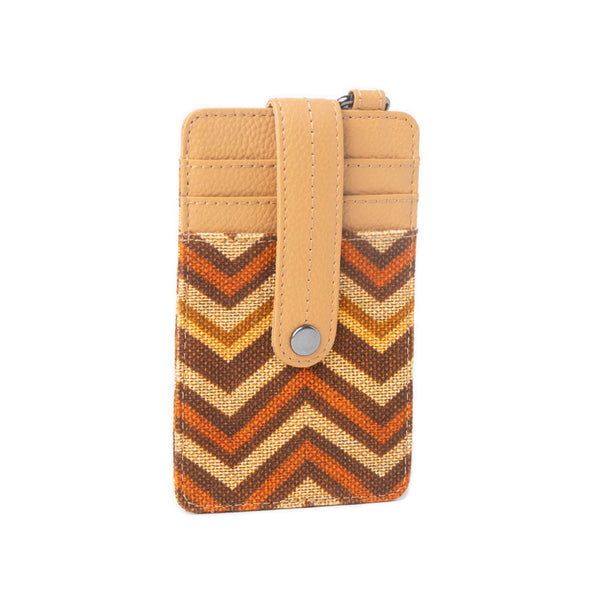 Taralongo Vista Credit Card Holder In Beige - Myra USA
