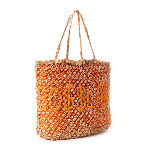 Tequila Town Dimension Tote Bag In Orange - Myra USA