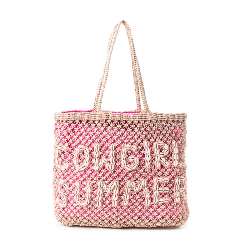 Tequila Town Dimension Tote Bag In pink