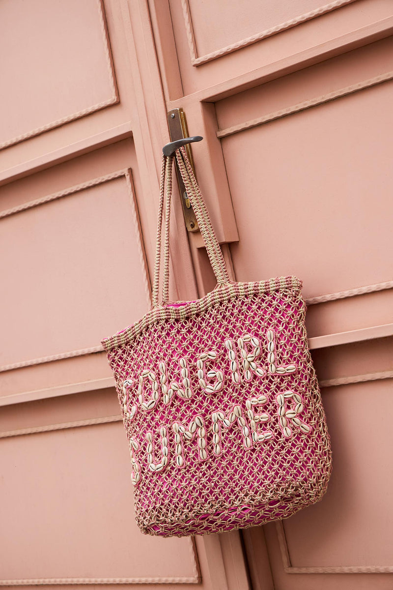 Tequila Town Dimension Tote Bag In pink