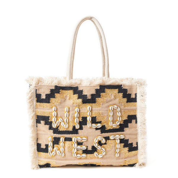 Wild West Sandstone Tote Bag - Myra USA