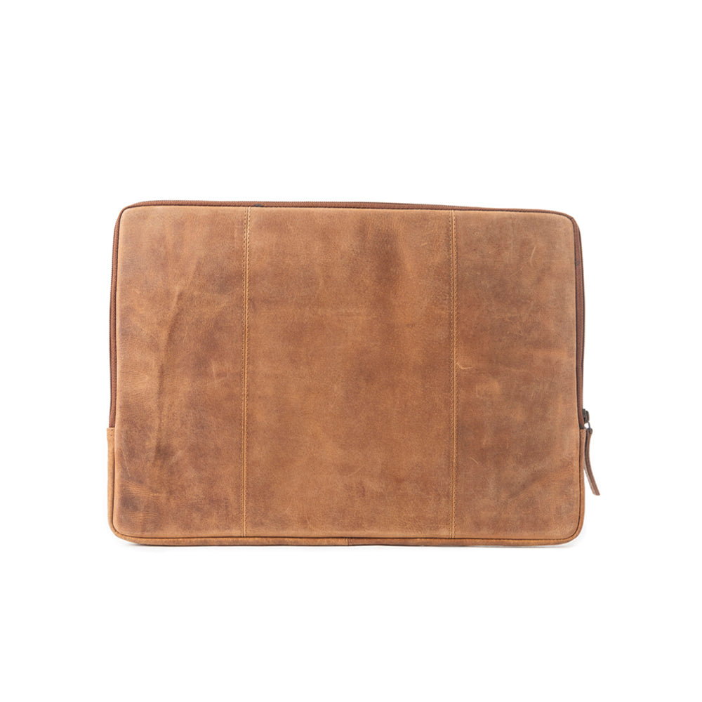 Minerva Prairie Laptop Case In Blue And Brown - Myra USA