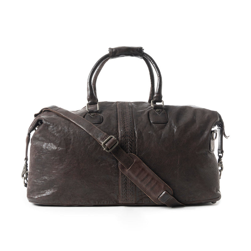 Prairie Wrangler Duffel In Dark Brown