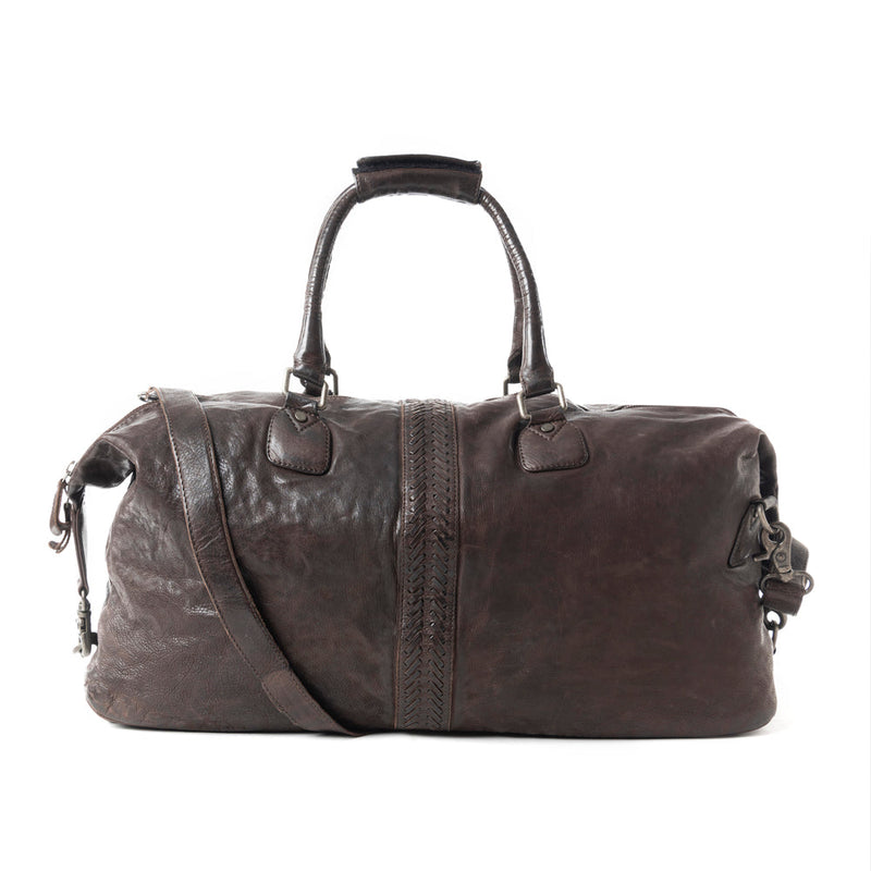 Prairie Wrangler Duffel In Dark Brown