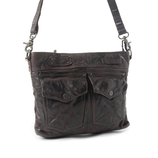 Range Rider Pocket Shoulder Bag In Black - Myra USA