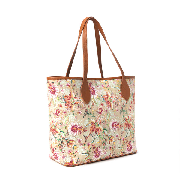 Follow Paradise Tote Bag In Brown - Myra USA